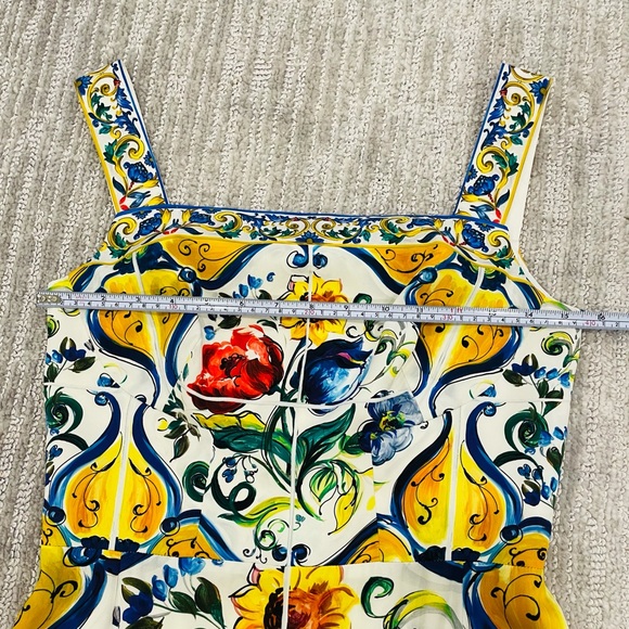 SOLD - Dolce & Gabbana Majolica Tile Print Dress - Picture 7 of 13